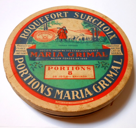 boite ancienne Roquefort Maria Grimal
